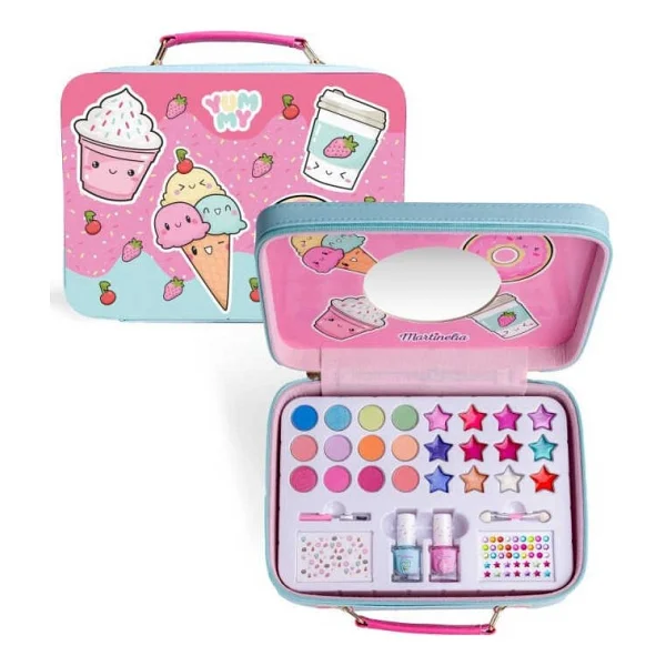 Martinelia Yummy Kız Çocuk Çantalı Güzellik Makyaj Seti - Pembe - Görsel 6
