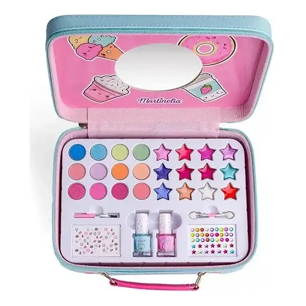 Martinelia Yummy Kız Çocuk Çantalı Güzellik Makyaj Seti - Pembe - Görsel 7