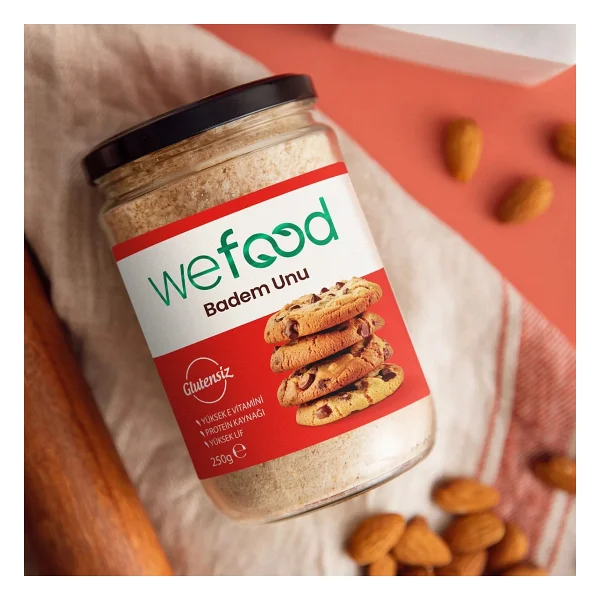 Wefood 250 gr 2'li Glutensiz Badem Unu - Görsel 4