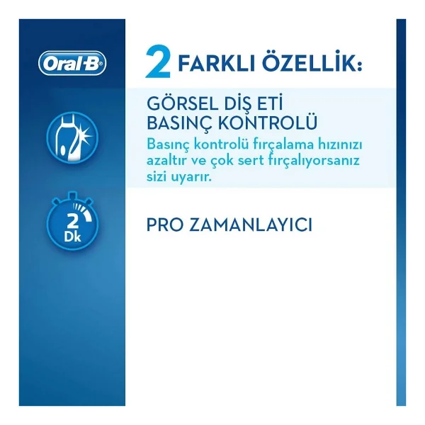 Oral-B Pro 2900 2'li Şarjlı Diş Fırçası - Görsel 3