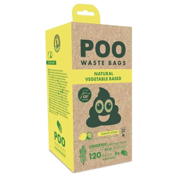 M-Pets Dışkı Toplama Poşeti 15 Yaprak Limon Kokulu 8Li Paket - Görsel 2
