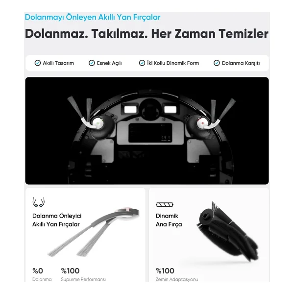 Şımart Katya V+ Çöp İstasyonlu Akıllı Robot Süpürge - Görsel 8