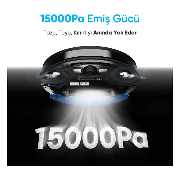 Şımart Katya V+ Çöp İstasyonlu Akıllı Robot Süpürge - Görsel 10