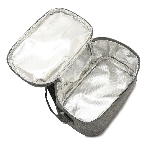 Wia Gri Polyester Termoslu Isı Yalıtımlı Beslenme Çantası 13x24x14 cm - Yemek ve İçecekler için Taşıma Çantası - Görsel 2