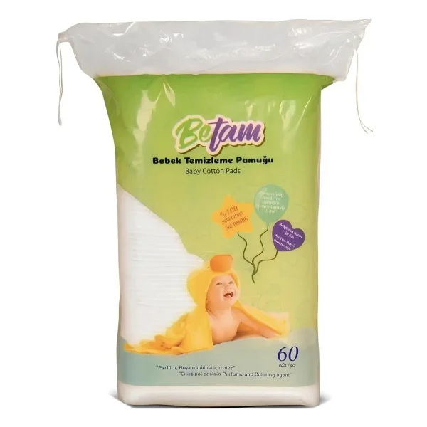 Betam 60'lı 6 Paket Bebek Temizleme Pamuğu - Görsel 2