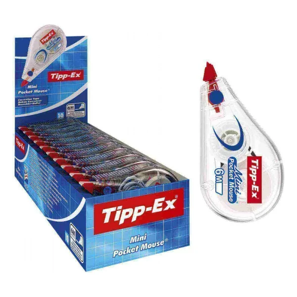 Tipp-Ex Mini Pocket Mouse 5 mm X 6 mt 10'lu Şerit Düzeltici Daksil - Görsel 7