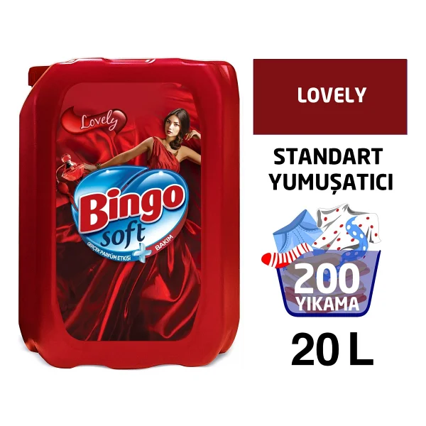Bingo Soft Lovely Yumuşatıcı 50 Yıkama 5 lt 4'lü - Görsel 4