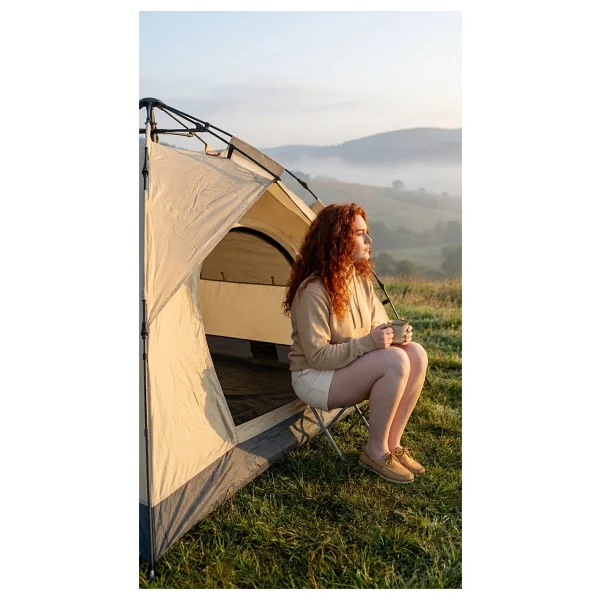MO DOU Çadır Tam Otomatik Kamp Çadırı 2 Kişilik 200x150 cm 3 Saniyede Kurulum Su Geçirmez Geniş Çadır Outdoor - Görsel 4