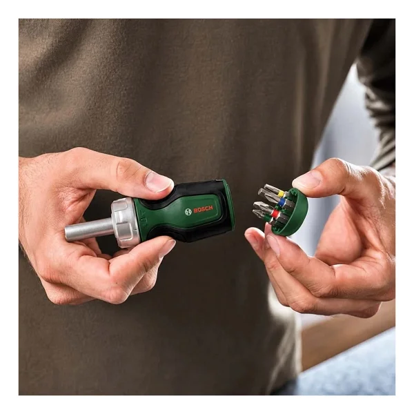Bosch 1600A032UY 6 Uçlu Cırcırlı Topaç Tornavida - Görsel 8