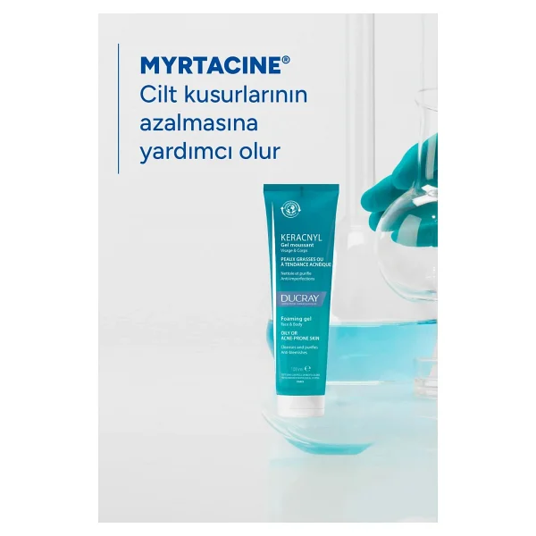 Ducray Keracnyl Gel Moussant 100 ml Yüz Temizleme Jeli - Görsel 7