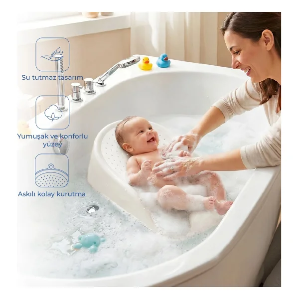 Babyjem Soft Banyo Desteği Soft Gri - Açık Gri - Görsel 6
