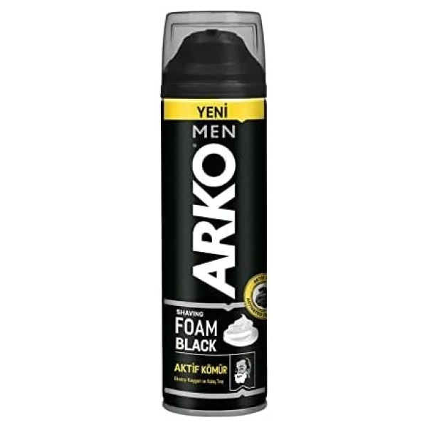 Arko Men Tıraş Köpüğü, 200 Mililitre - 1 Adet - 000-Siyah - Görsel 3