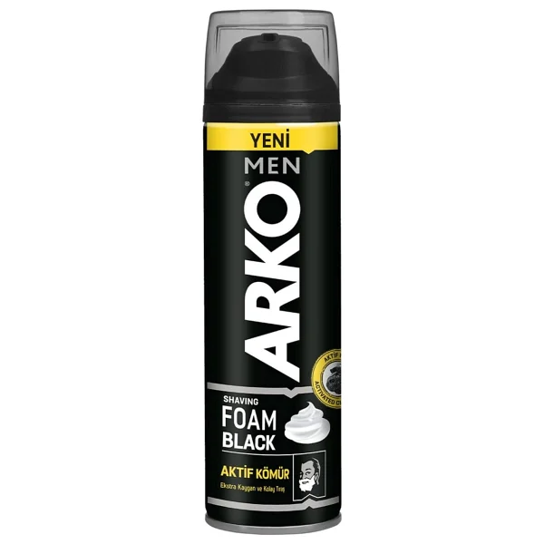 Arko Men Tıraş Köpüğü, 200 Mililitre - 1 Adet - 000-Siyah - Görsel 2