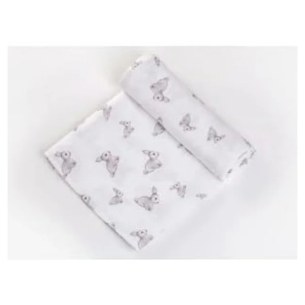 Deux Lapins Bebe Lapin Müslin Örtü 100x100 cm - Görsel 2