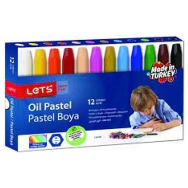 Lets Karton Kutulu 12'li Pastel Boya - Görsel 5