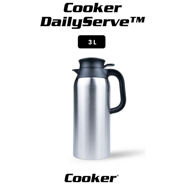 Cooker CKR-2125 3 lt Çelik Termos - Görsel 5