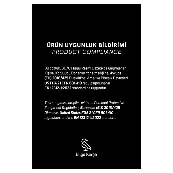 Bilge Karga Alexis Black Mavi Işık Koruyucu Gözlük - Siyah - Görsel 6