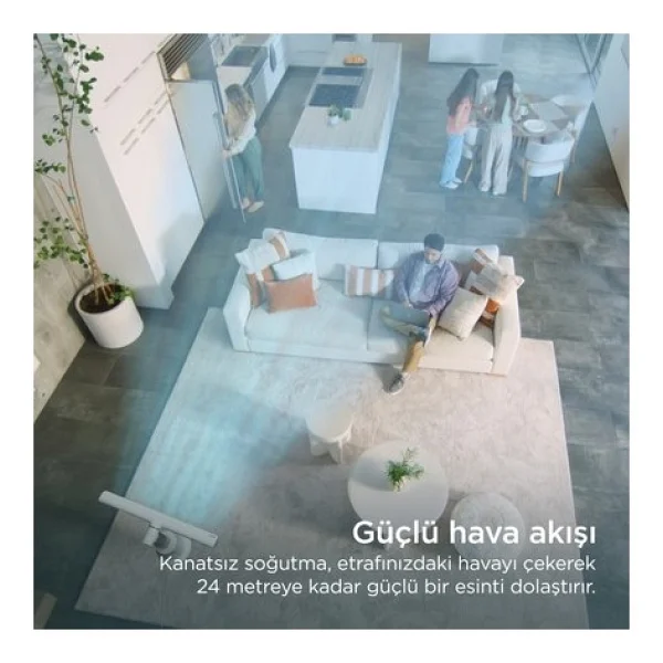 Shark Çok Yönlü Yüksek Hızlı Fan Beyaz 192 W, 10 Hız Ayarlı, Uzaktan Kumandalı, 180 Derece Salınımlı, Ev-Ofis Günlük Kullanımına Uygun Güçlü Serinletici Çözüm - Görsel 2