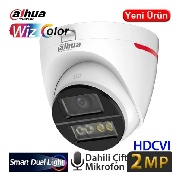 Dahua HAC-HDW1249X-A-PRO-0280B-DIP Dome 2 MP Gece Görüşlü Güvenlik Kamerası - Görsel 3