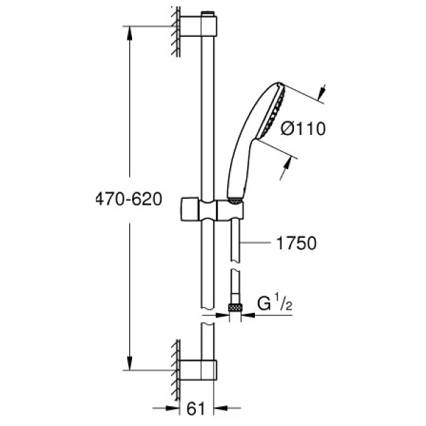 Grohe 27853003 Tempesta 110 Duş Seti - Görsel 8