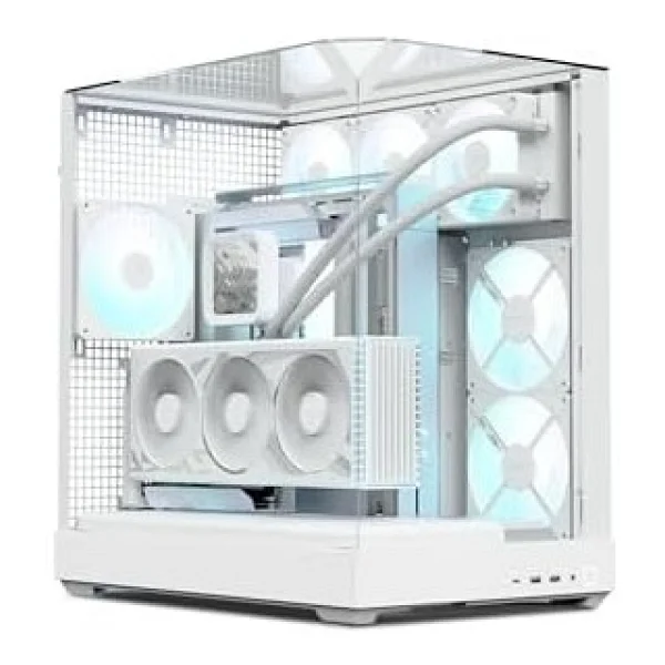 Plus Moda Apnx V2 Beyaz Atx Kasası - X-Pand Çift Hava Akışı, 3 Taraflı Temperli Cam, 360MM Aıo ve Ters Btf Anakart Desteği, 4x140MM Fanlar, 160MM Fan Yuvaları, Argb Fan Hubı, Gpu Braketi, Yüksek Hava - Görsel 2