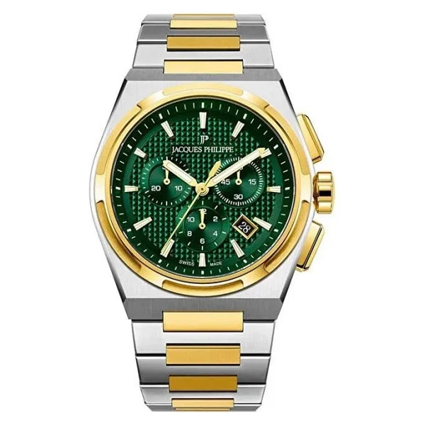 Jacques Philippe Aurora Chrono JPQGC41 Çelik Kordon Erkek Kol Saati - Görsel 5