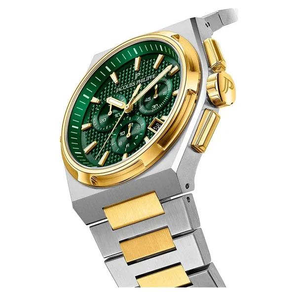 Jacques Philippe Aurora Chrono JPQGC41 Çelik Kordon Erkek Kol Saati - Görsel 6