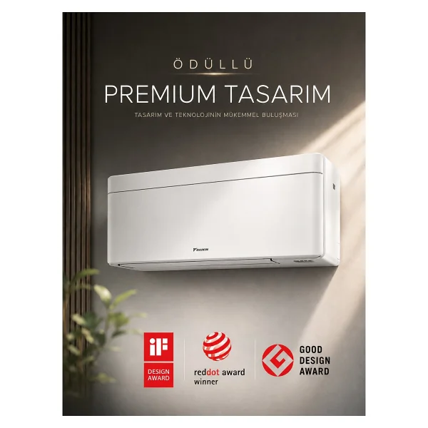 Daikin Stylish FTXA25CW 9000 BTU Inverter Duvar Tipi Klima - Görsel 3