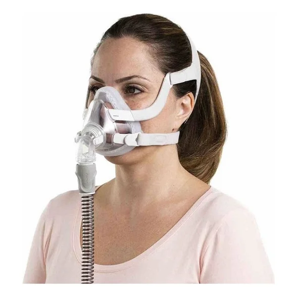 Resmed Airfit F20 Tam Yüz Ağız Burun Maskesi - Büyük Boy Cpap Bpap Silikon Malzeme ile Ergonomik Tasarım - Görsel 5