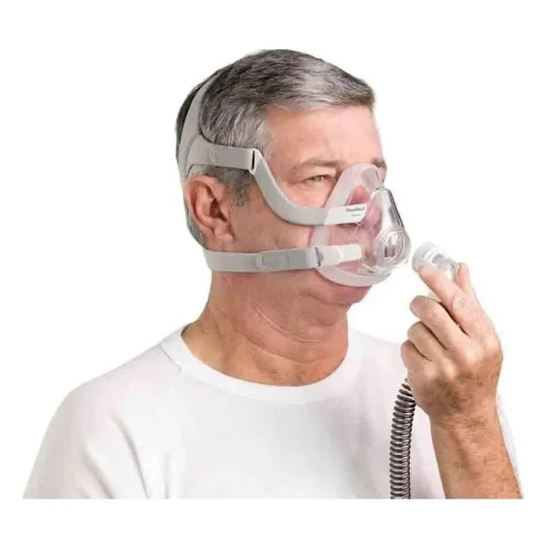 Resmed Airfit F20 Tam Yüz Ağız Burun Maskesi - Büyük Boy Cpap Bpap Silikon Malzeme ile Ergonomik Tasarım - Görsel 6