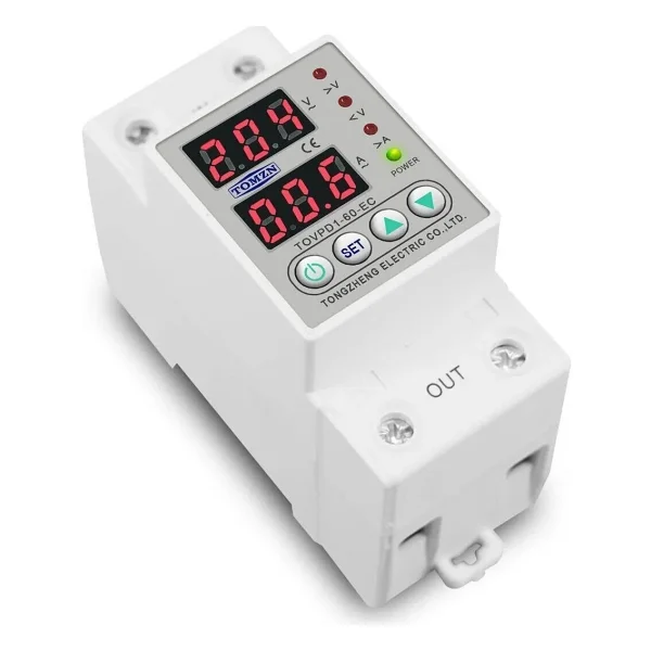 Tomzn Voltaj ve Akım Koruma Rölesi Yüksek Alçak Gerilim Koruyucu Monofaz 40A Elektrik Bekçisi - Görsel 7