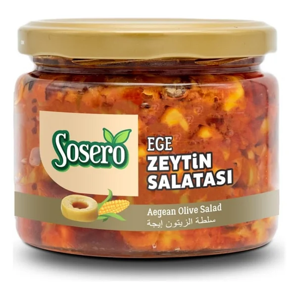 Sosero 290 gr Ege Zeytin Salatası - Görsel 4