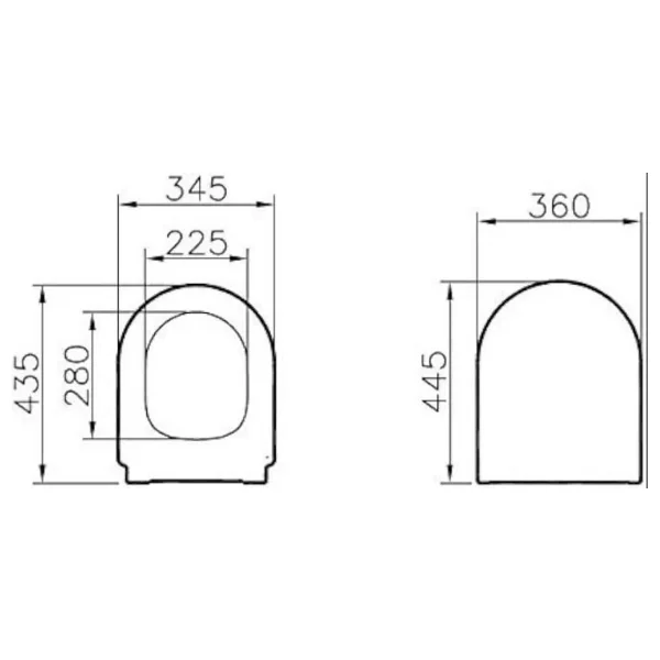 VitrA 108-003-009 Integra Yavaş Kapanır Klozet Kapağı - Görsel 2