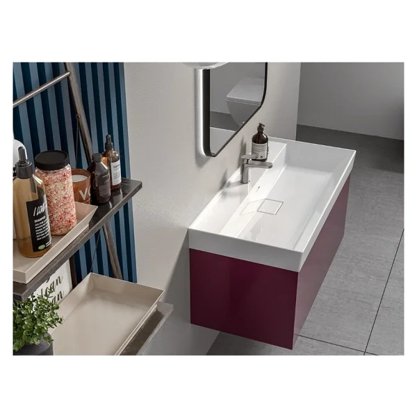 Turkuaz Seramik Sharp 60x48 cm Etajerli Lavabo - Görsel 3