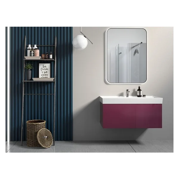Turkuaz Seramik Sharp 60x48 cm Etajerli Lavabo - Görsel 4