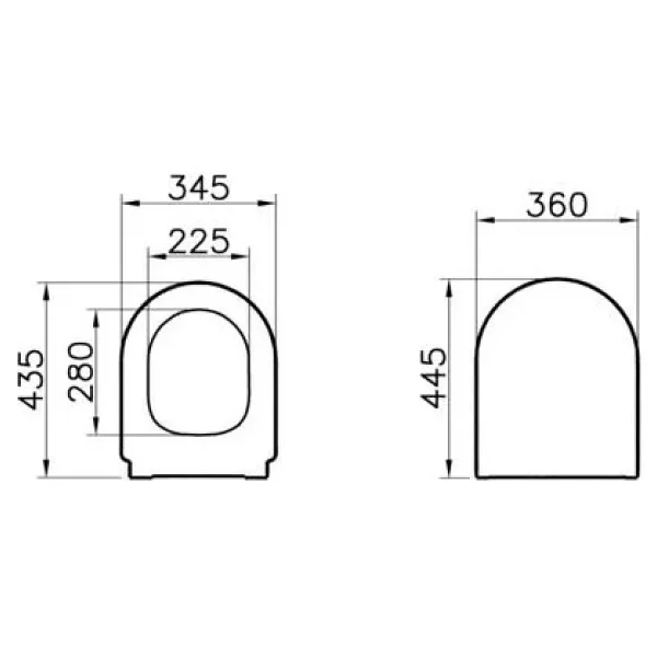 VitrA 108-003-009 Integra Yavaş Kapanır Klozet Kapağı - Görsel 7