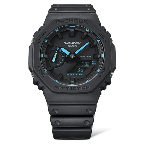 Casio G-Shock GA-2100-1A2DR Siyah-Mavi Erkek Kol Saati - Görsel 10