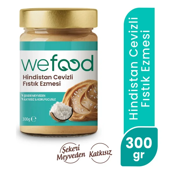 Wefood Hindistan Cevizli Fıstık Ezmesi 300 gr - Görsel 7
