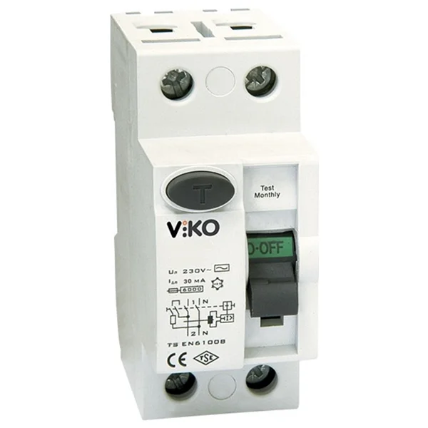 Viko Kaçak Akım Koruma Rölesi VTR2 4030 2X40 30MA 342006 Elektriksel Parametreler ile Güvenli Koruma - Görsel 2