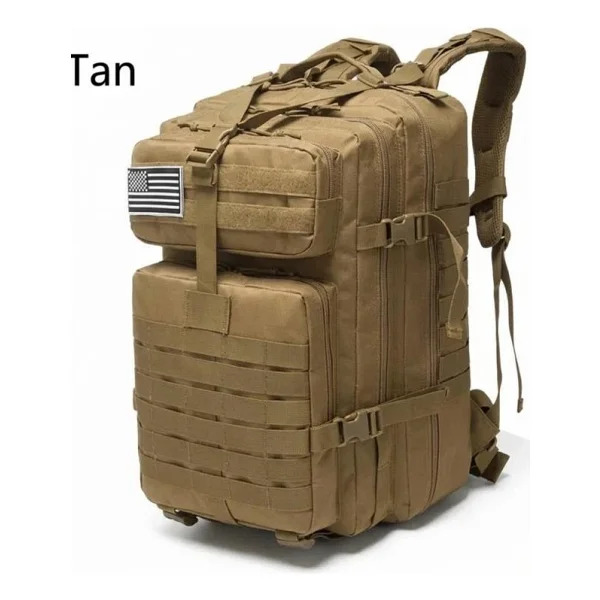 Single Sword 50L Taktik Sırt Çantası Su Geçirmez Askeri Outdoor Kamp Dağcı Çanta - Renk: Siyah - Standart - Görsel 6
