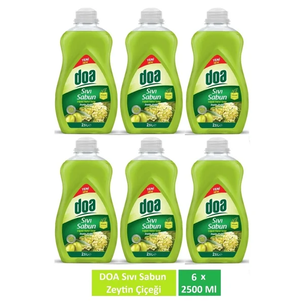 Doa Sıvı Sabun Zeytin Çiçeği 2.5 Lt x 6 Adet - Görsel 4