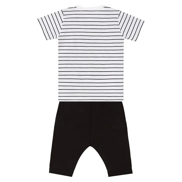 Denokids Sevimli Dino Erkek Çocuk T-Shirt Kapri Şort Takım - Çok Renkli - 2 Yaş - Görsel 4