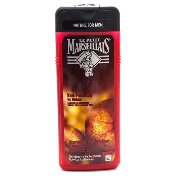 Le Petit Marseillais For Men Kan Portakalı ve Safran 400 ml Şampuan ve Duş Jeli - Görsel 3
