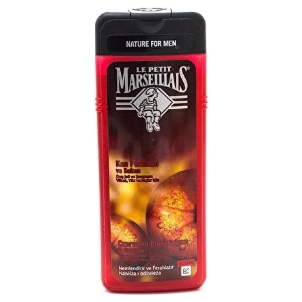 Le Petit Marseillais For Men Kan Portakalı ve Safran 400 ml Şampuan ve Duş Jeli - Görsel 2
