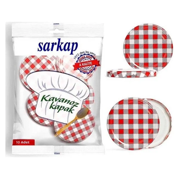 4 ADET Sarkap Kavanoz Kapağı 10'lu - Görsel 3