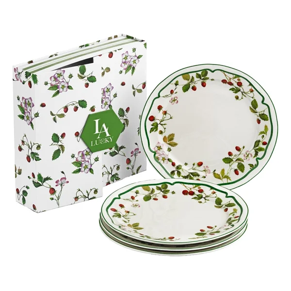 Lucky Art Blassom Bone 26 cm 4'lü Servis Tabağı - Görsel 2