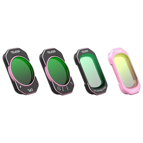 Telesin Osmo Pocket 4 ND Black Mist Cool Rose CPL Filtre Seti - Görsel 5