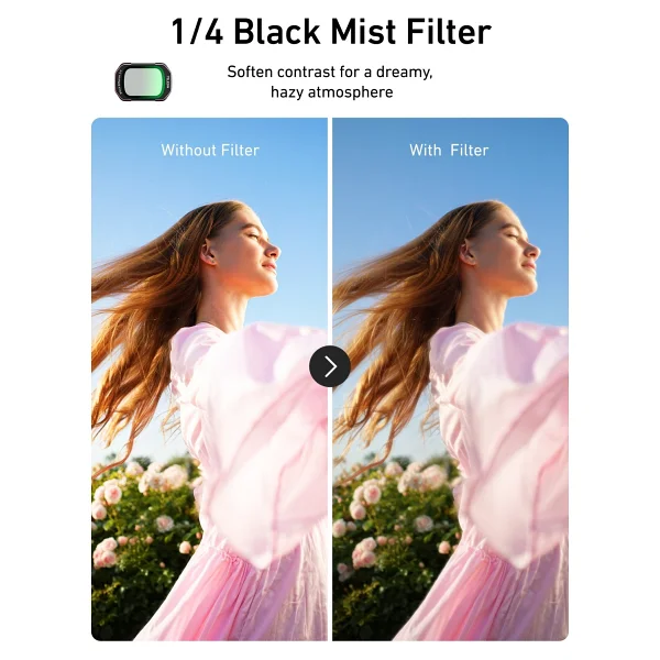 Telesin Osmo Pocket 4 ND Black Mist Cool Rose CPL Filtre Seti - Görsel 7