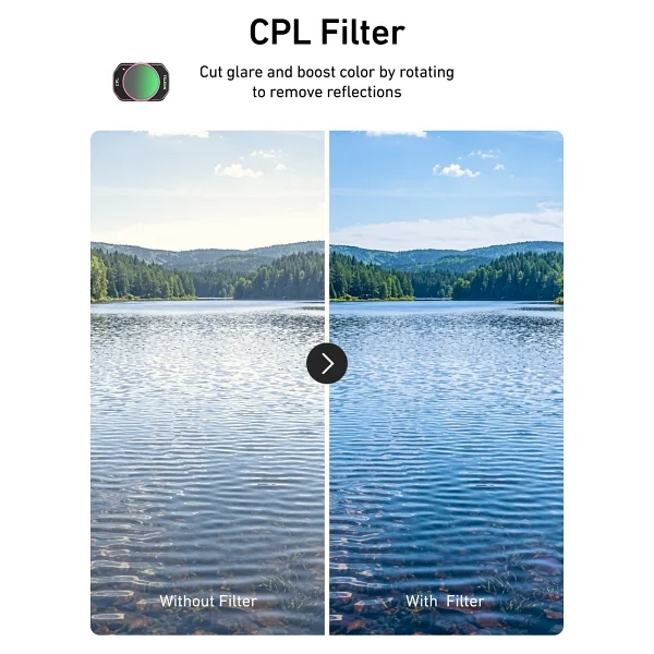 Telesin Osmo Pocket 4 ND Black Mist Cool Rose CPL Filtre Seti - Görsel 10