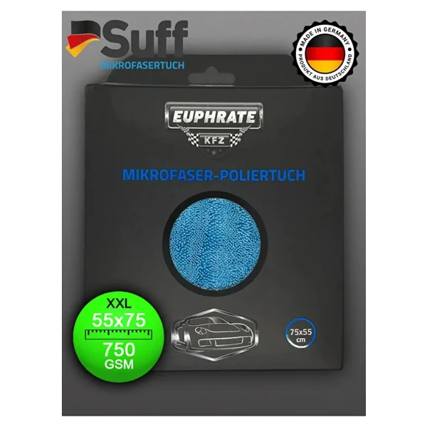 Euphrate Kfz 75X55CM Alman Üretim 750 Gsm Tank Bezi Gri-Mavi Renk 1 Adet - Görsel 5